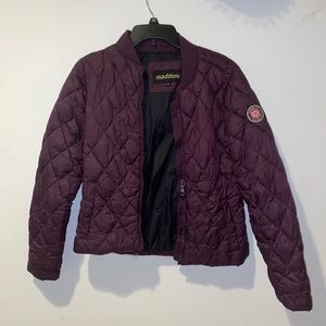 Madden NYC Plum puffer coat
